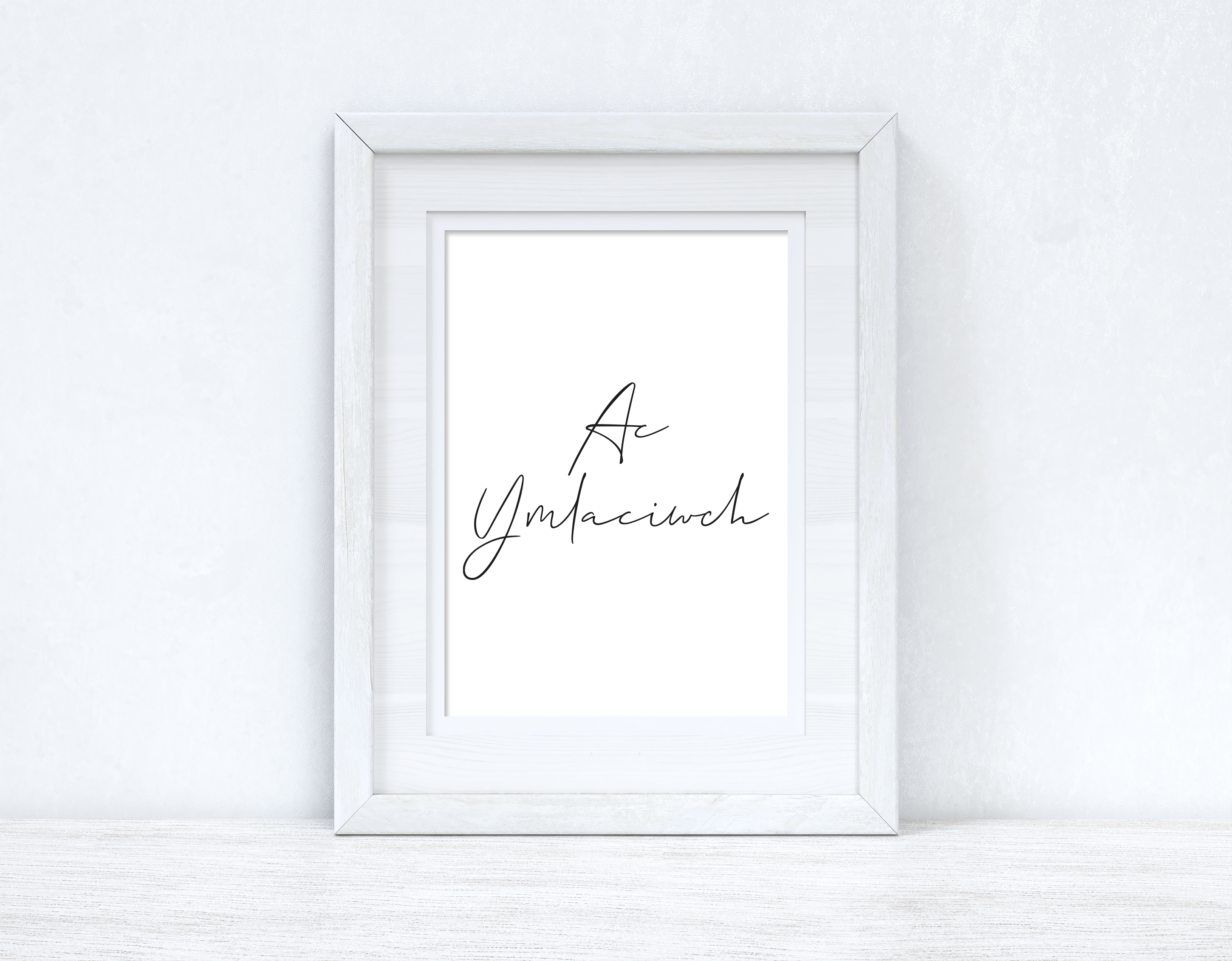 Ac Ymlaciwch And Relax Home Welsh Decor Wall Decor Print-0