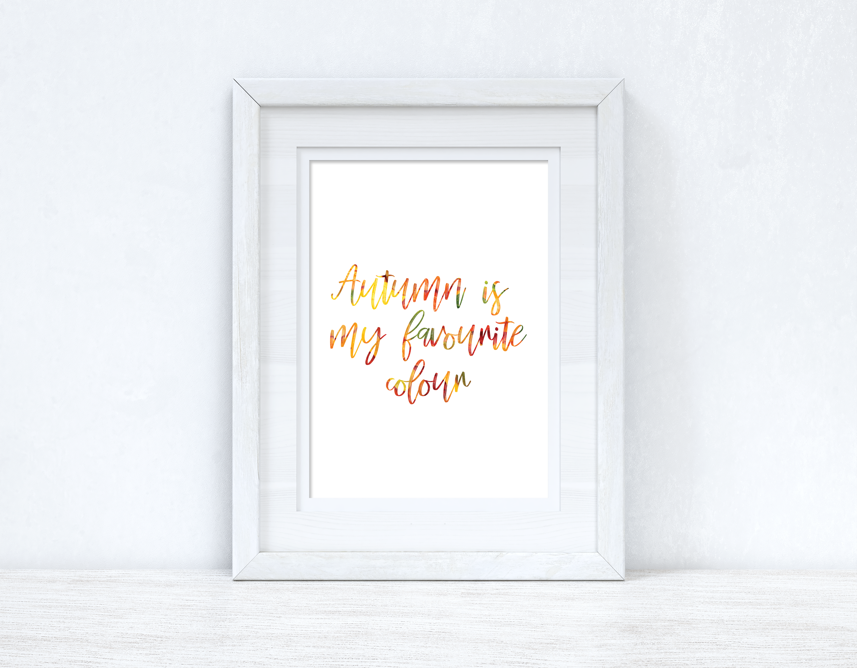 Autumn Is My Favourite Colour Autumn Seasonal Wall Home Decor Print-0